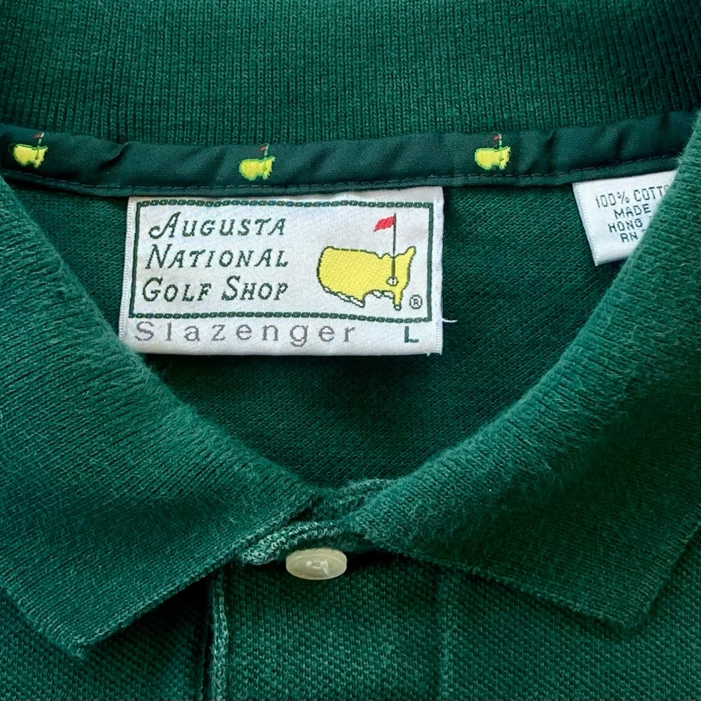 Vintage Authentic Augusta National Masters Polo Shirt, Size L, 100% Cotton